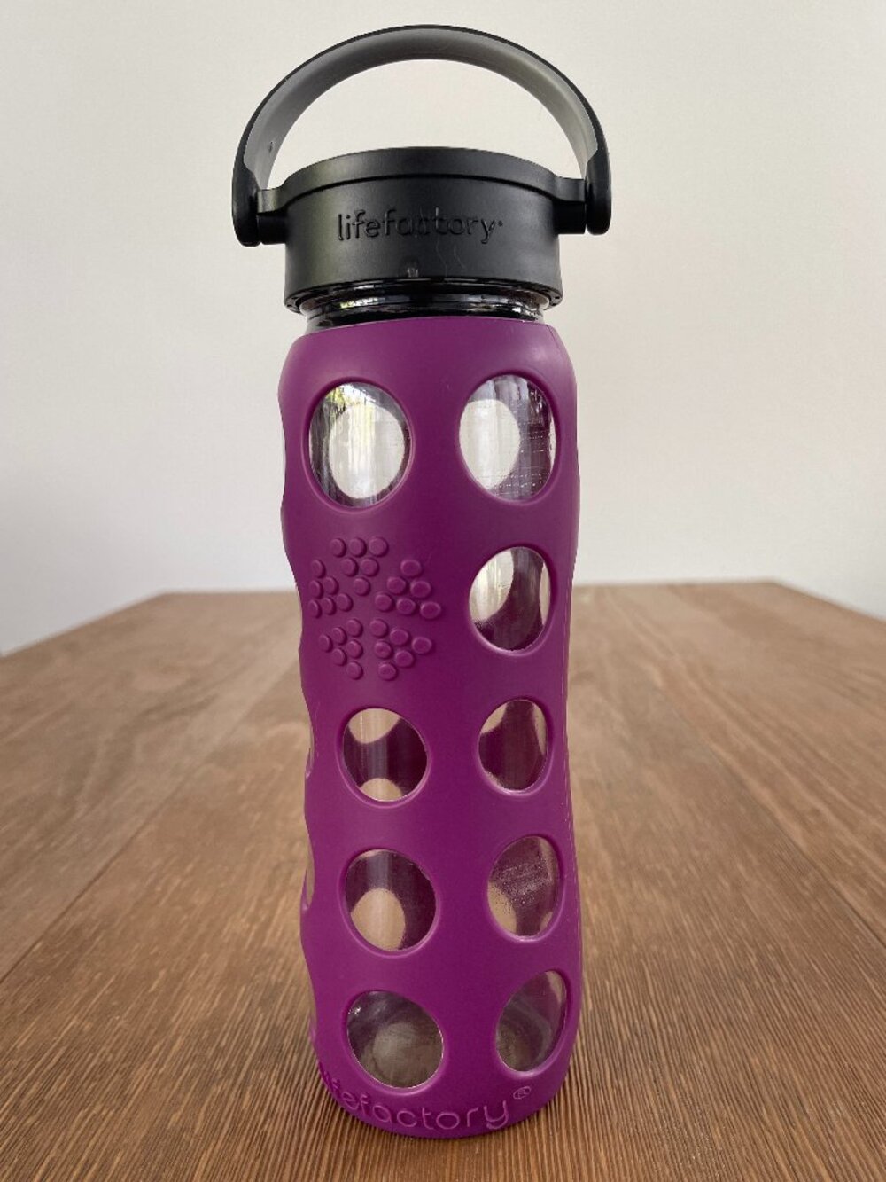 Lifefactory 22oz Water Bottle with Silicone Sleeve and Cap